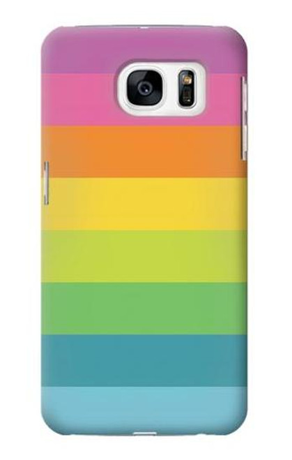 S2363 Rainbow Pattern Case For Samsung Galaxy S7