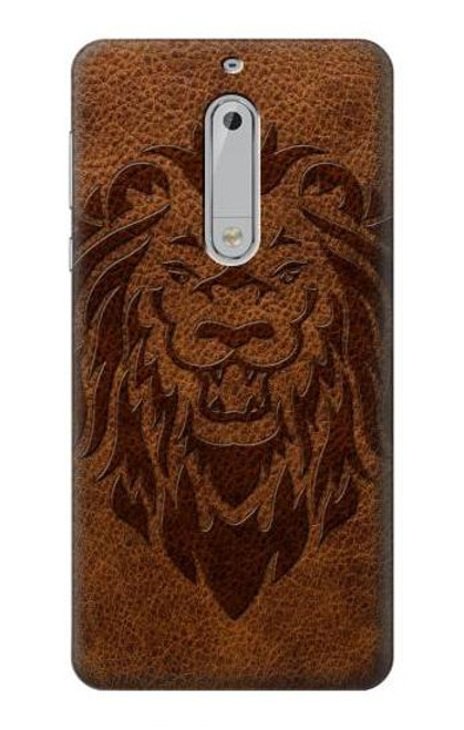 S2529 Leo Zodiac Tattoo Brown Graphic Print Case For Nokia 5