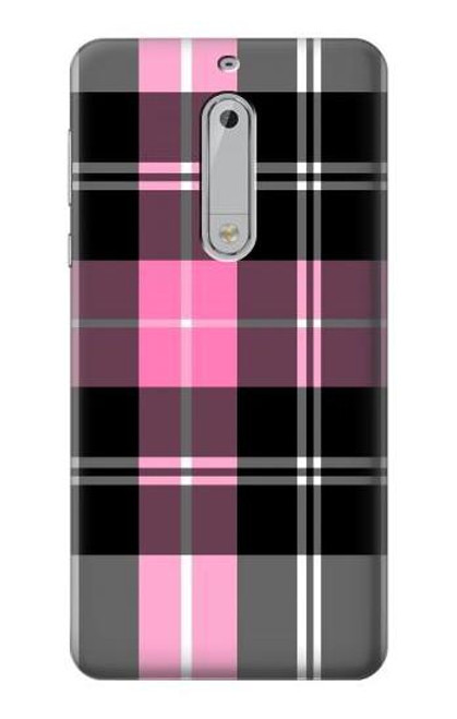 S3091 Pink Plaid Pattern Case For Nokia 5