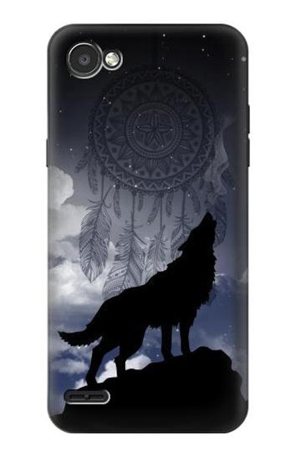 S3011 Dream Catcher Wolf Howling Case For LG Q6