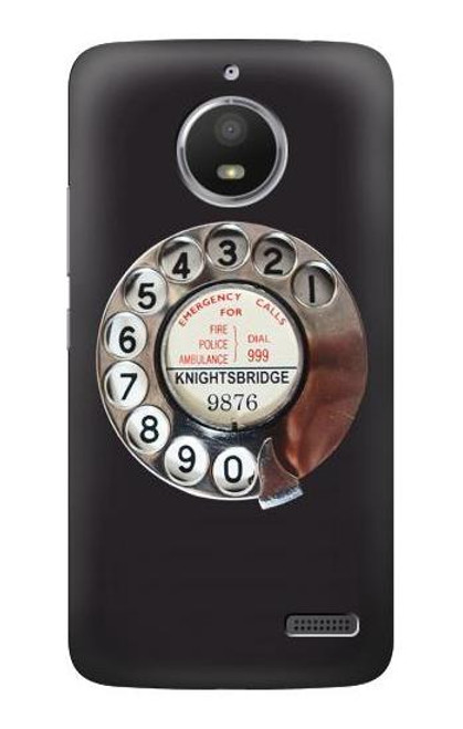 S0059 Retro Rotary Phone Dial On Case For Motorola Moto E4