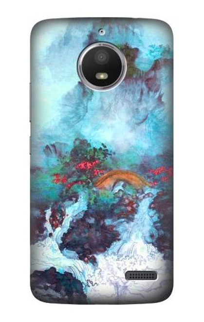 S2724 White Dragon Pool Lui Haisu Case For Motorola Moto E4