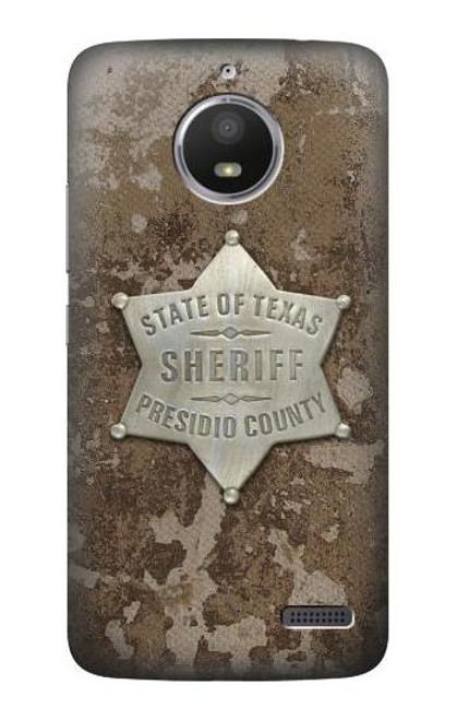 S2868 Texas Presidio County Sheriff Badge Case For Motorola Moto E4