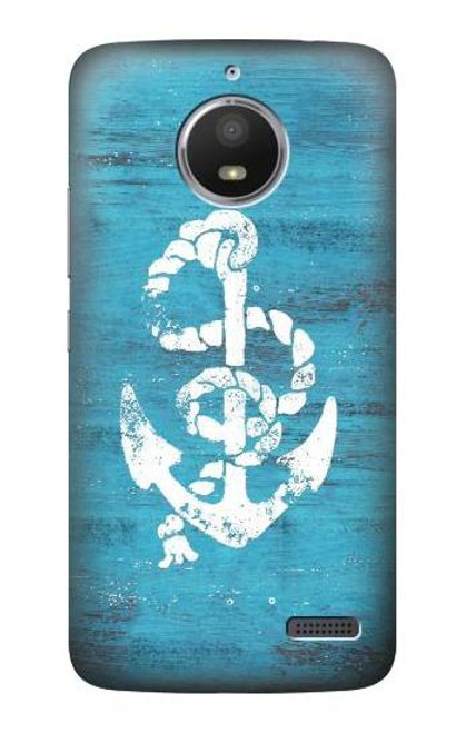 S3053 Marine Anchor Blue Case For Motorola Moto E4