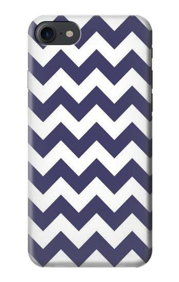 S2345 Navy Blue Shavron Zig Zag Pattern Case For iPhone 7, iPhone 8