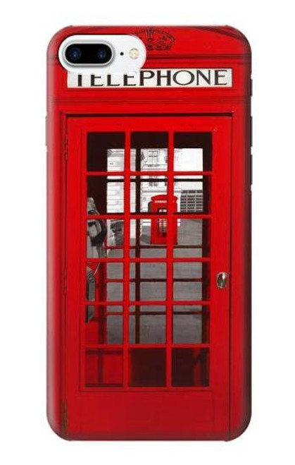 S0058 British Red Telephone Box Case For iPhone 7 Plus, iPhone 8 Plus