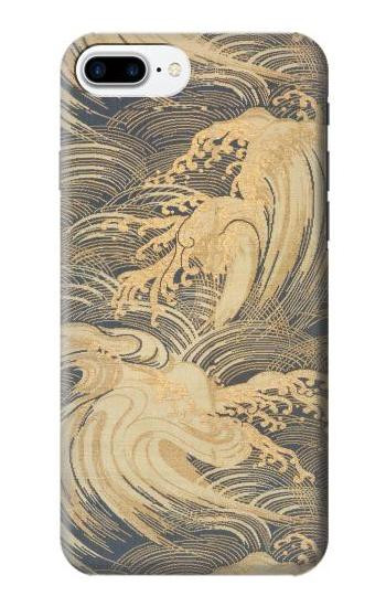 S2680 Japan Art Obi With Stylized Waves Case For iPhone 7 Plus, iPhone 8 Plus