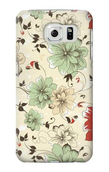 S2179 Flower Floral Vintage Art Pattern Case For Samsung Galaxy S6