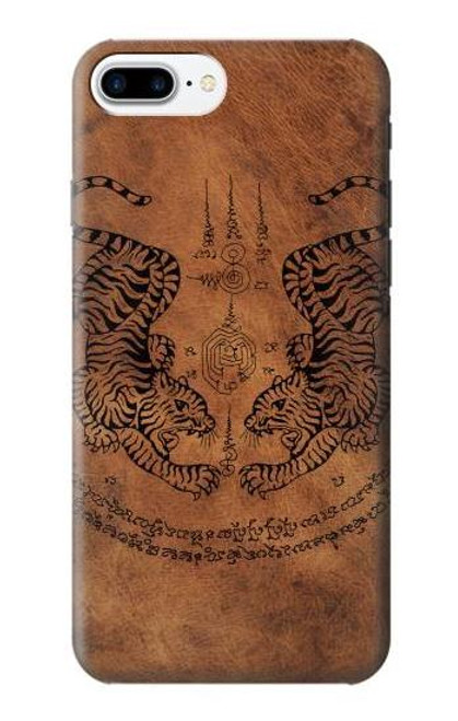 S3209 Sak Yant Twin Tiger Case For iPhone 7 Plus, iPhone 8 Plus