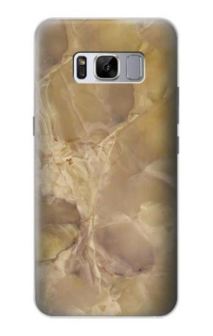 S3240 Yellow Marble Stone Case For Samsung Galaxy S8