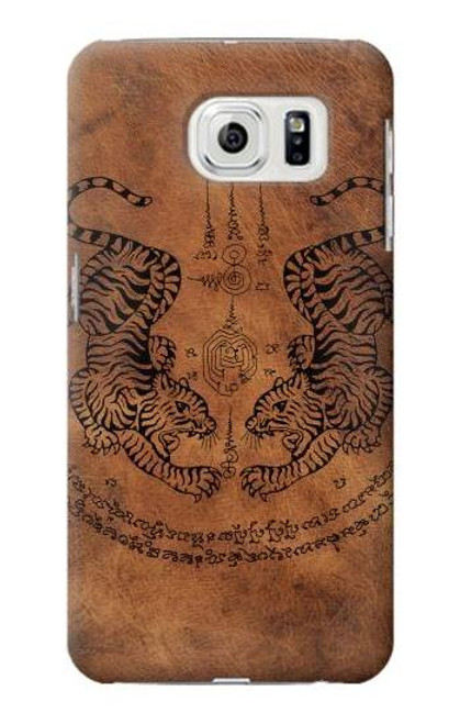 S3209 Sak Yant Twin Tiger Case For Samsung Galaxy S7 Edge