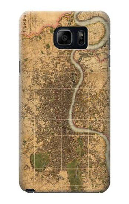 S3230 Vintage Map of London Case For Samsung Galaxy S6 Edge Plus