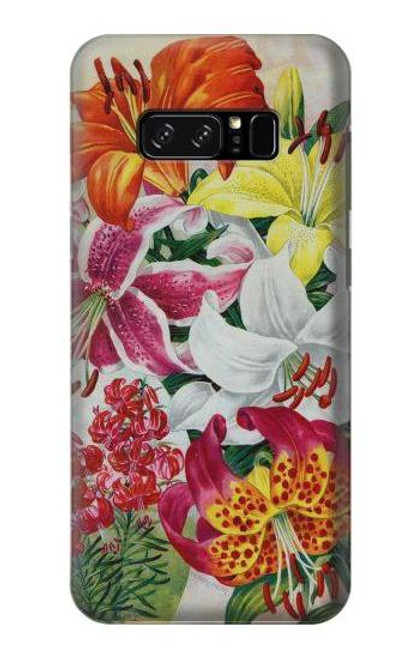 S3205 Retro Art Flowers Case For Note 8 Samsung Galaxy Note8
