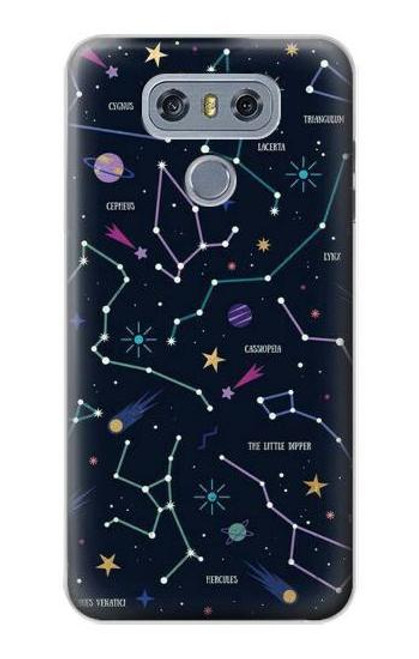 S3220 Star Map Zodiac Constellations Case For LG G6