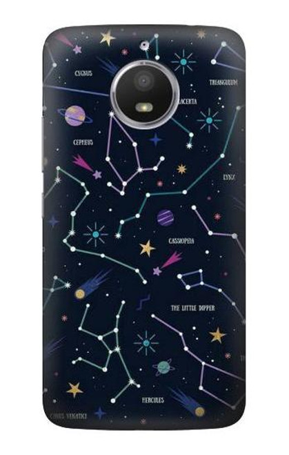 S3220 Star Map Zodiac Constellations Case For Motorola Moto E4 Plus