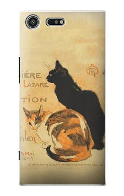 S3229 Vintage Cat Poster Case For Sony Xperia XZ Premium