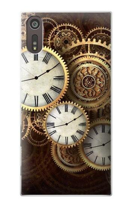 S3172 Gold Clock Live Case For Sony Xperia XZ