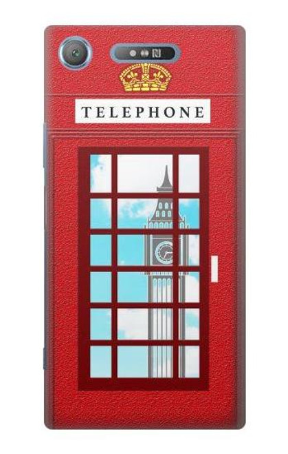 S2059 England British Telephone Box Minimalist Case For Sony Xperia XZ1