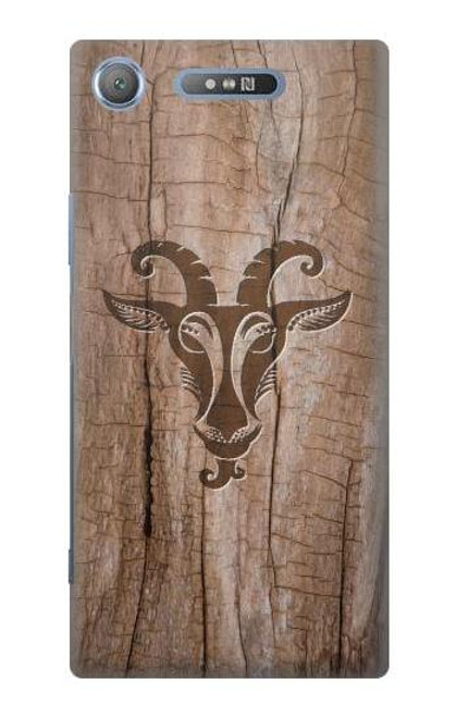 S2183 Goat Wood Graphic Printed Case For Sony Xperia XZ1