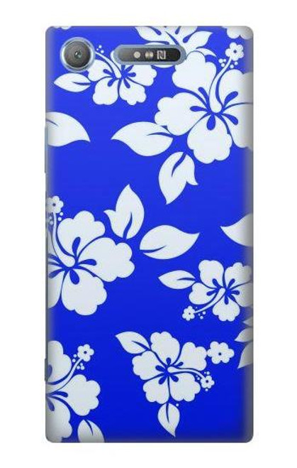 S2244 Hawaiian Hibiscus Blue Pattern Case For Sony Xperia XZ1