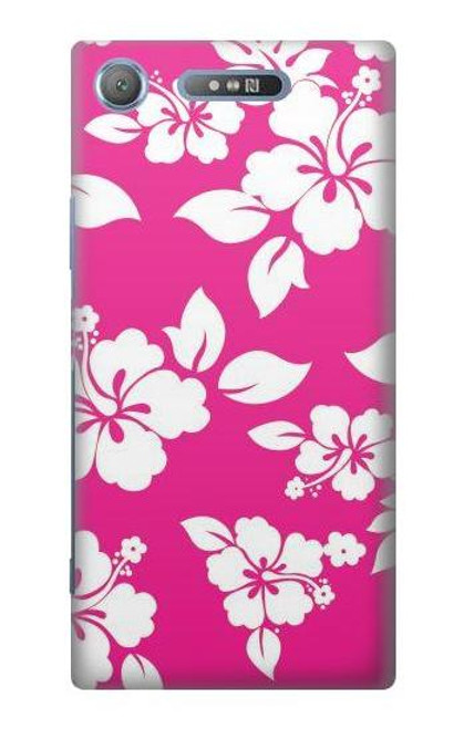 S2246 Hawaiian Hibiscus Pink Pattern Case For Sony Xperia XZ1