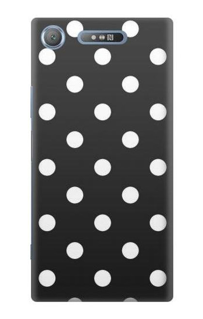 S2299 Black Polka Dots Case For Sony Xperia XZ1