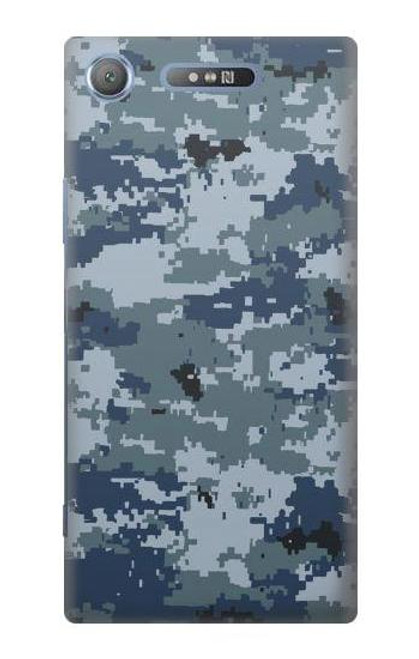 S2346 Navy Camo Camouflage Graphic Case For Sony Xperia XZ1