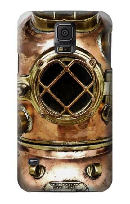 S2412 Vintage Deep Sea Diving Helmet Case For Samsung Galaxy S5