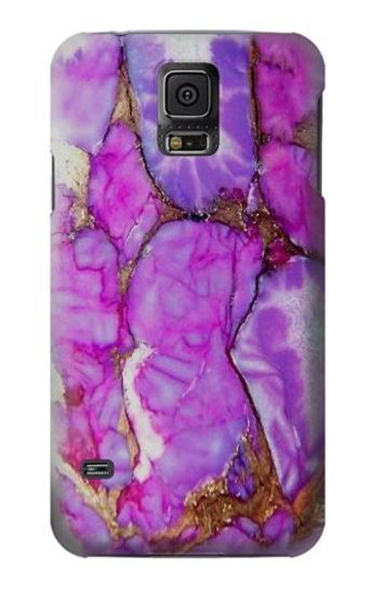 S2907 Purple Turquoise Stone Case For Samsung Galaxy S5