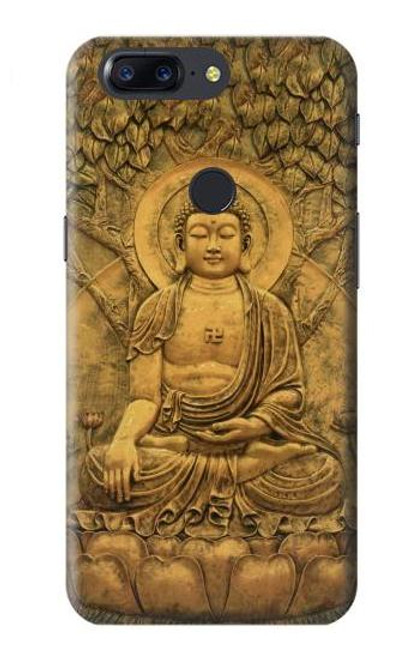 S2452 Buddha Bas Relief Art Graphic Printed Case For OnePlus 5T