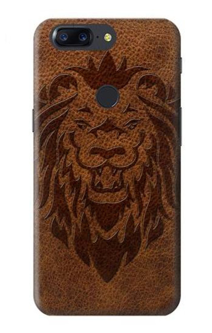 S2529 Leo Zodiac Tattoo Brown Graphic Print Case For OnePlus 5T