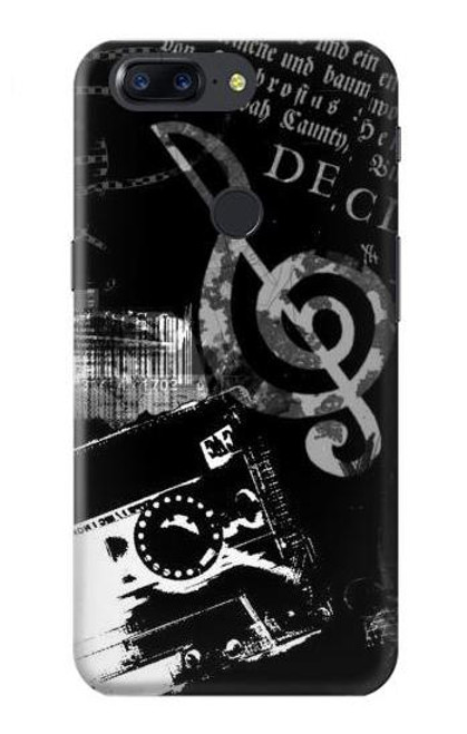 S3197 Music Cassette Note Case For OnePlus 5T