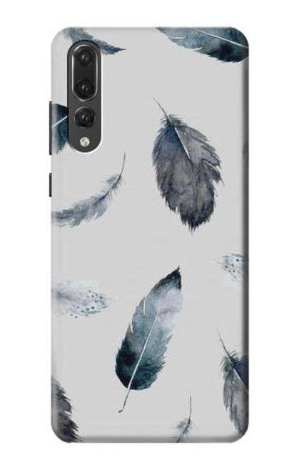 S3085 Feather Paint Pattern Case For Huawei P20 Pro
