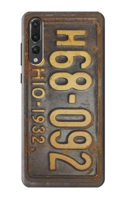 S3228 Vintage Car License Plate Case For Huawei P20 Pro