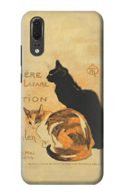 S3229 Vintage Cat Poster Case For Huawei P20