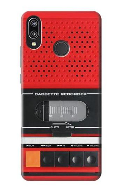 S3204 Red Cassette Recorder Graphic Case For Huawei P20 Lite