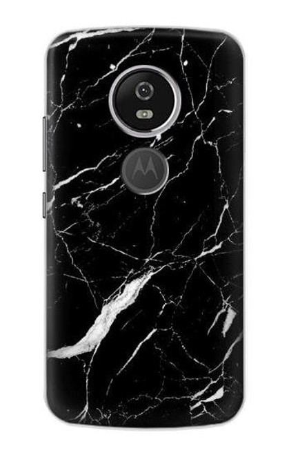 S2895 Black Marble Graphic Printed Case For Motorola Moto E5 Plus