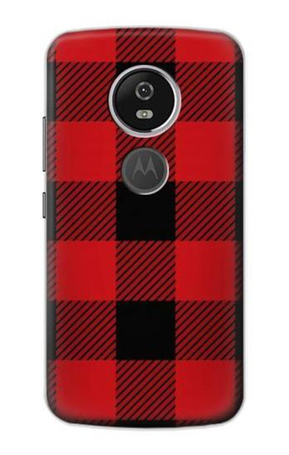 S2931 Red Buffalo Check Pattern Case For Motorola Moto E5 Plus
