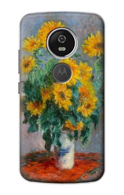 S2937 Claude Monet Bouquet of Sunflowers Case For Motorola Moto E5 Plus