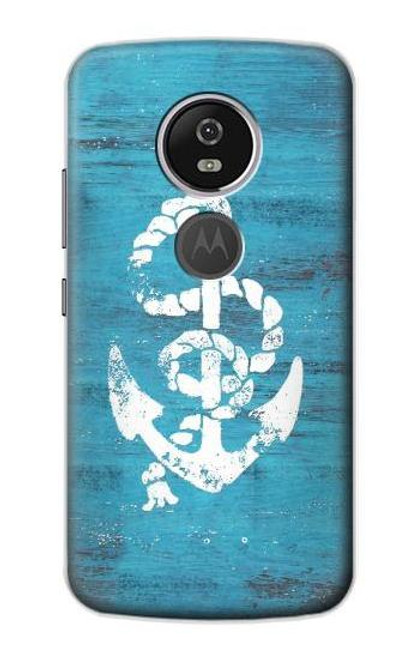 S3053 Marine Anchor Blue Case For Motorola Moto E5 Plus