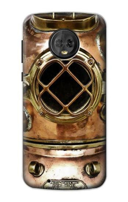 S2412 Vintage Deep Sea Diving Helmet Case For Motorola Moto G6