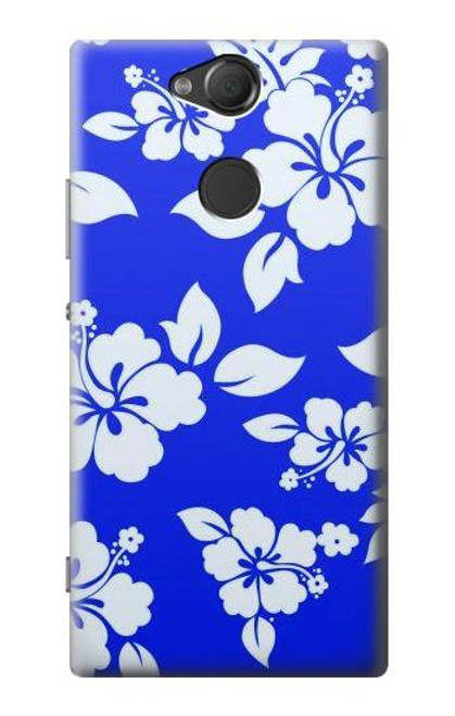 S2244 Hawaiian Hibiscus Blue Pattern Case For Sony Xperia XA2