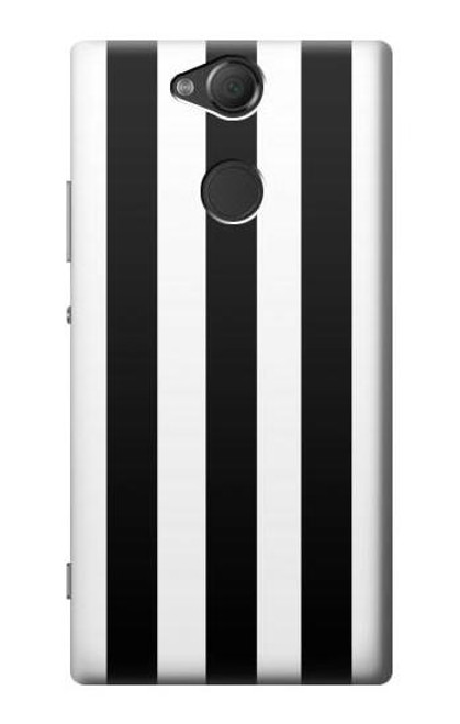 S2297 Black and White Vertical Stripes Case For Sony Xperia XA2