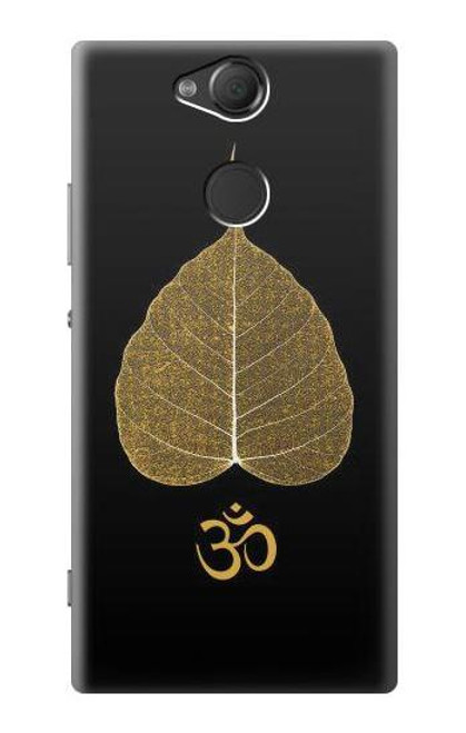 S2331 Gold Leaf Buddhist Om Symbol Case For Sony Xperia XA2