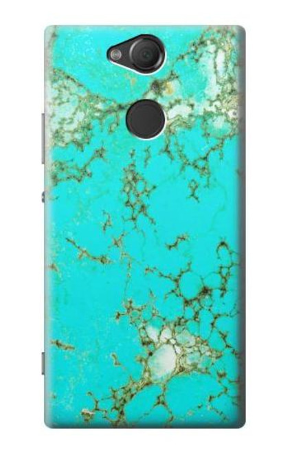 S2377 Turquoise Gemstone Texture Graphic Printed Case For Sony Xperia XA2