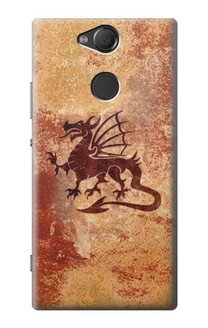 S2485 Dragon Metal Texture Graphic Printed Case For Sony Xperia XA2