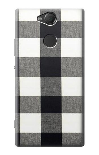 S2842 Black and White Buffalo Check Pattern Case For Sony Xperia XA2