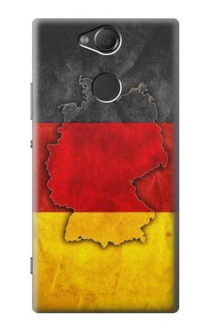 S2935 Germany Flag Map Case For Sony Xperia XA2