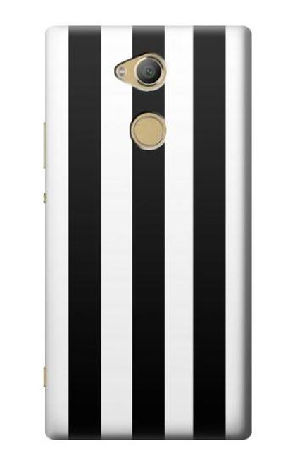 S2297 Black and White Vertical Stripes Case For Sony Xperia XA2 Ultra