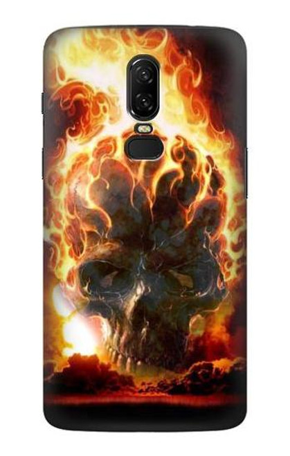 S0863 Hell Fire Skull Case For OnePlus 6